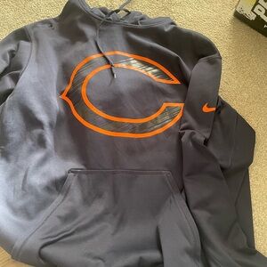 Nike Men's Black and Orange Sweater